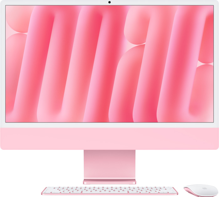 Apple iMac M6 (10 CPU / 10 GPU) 16GB/256GB Roze AZERTY Main Image