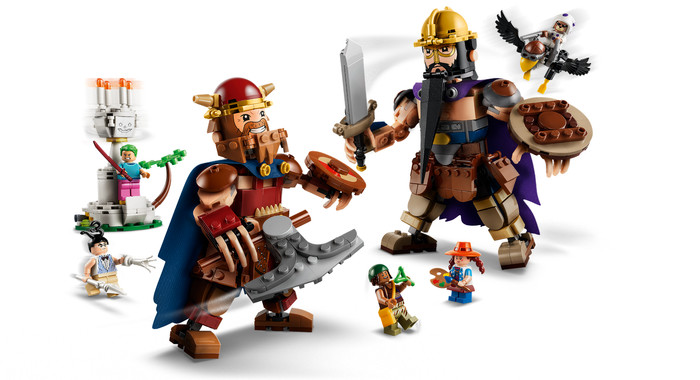 LEGO One Piece Dorry vs. Brogy - Reuzen van Kleine Gaarde 75644 detail