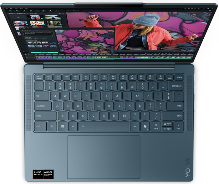 Lenovo Yoga Slim 7 OLED Copilot+ PC 14AKP10 83JY006TMB AZERTY dessus