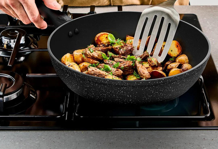 Tefal Excell'Cook Wokpan 28 cm product in gebruik