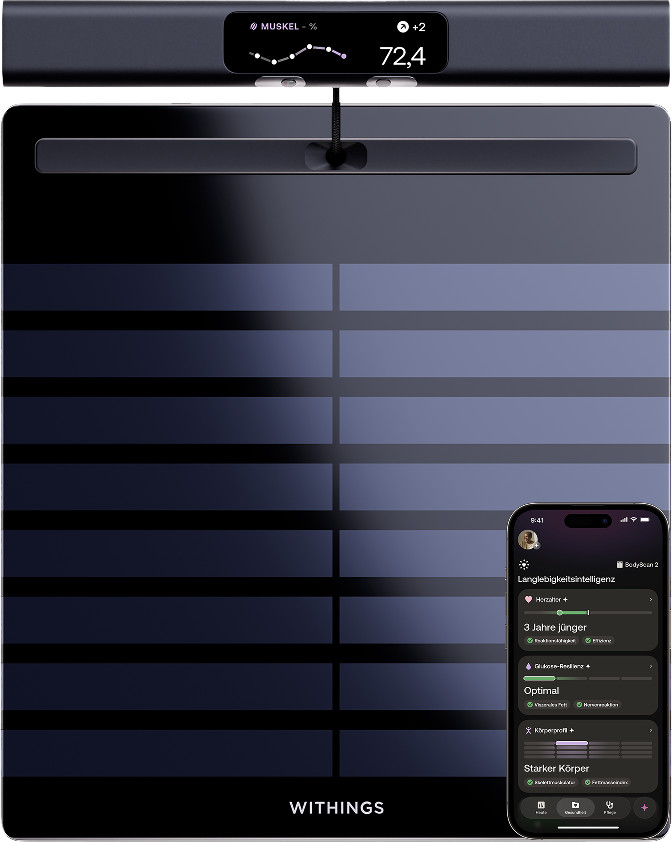 Withings BodyScan 2 - Black product in gebruik