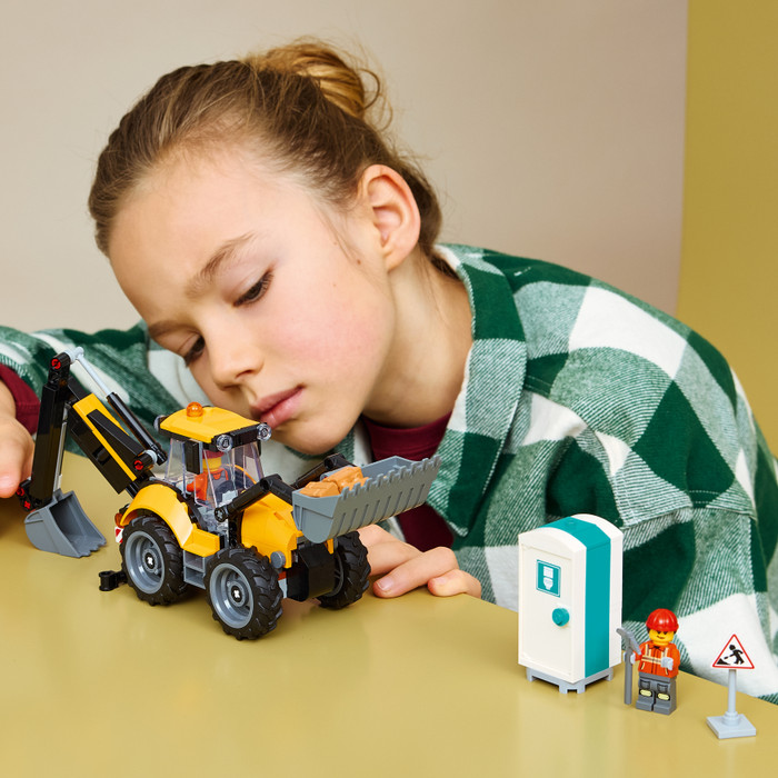 LEGO City - Le Tractopelle Jaune 60480 produit à l'usage