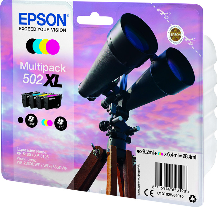 Epson 502XL Cartridges Combo Pack voorkant