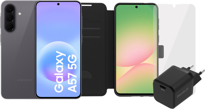 Samsung Galaxy A57 128GB Gray 5G + Complete Accessory Pack Main Image