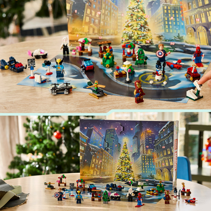LEGO Marvel Adventskalender 2026 76340 product in gebruik