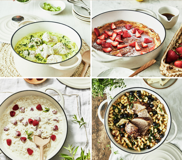 Tefal LOV Braadpan 25 cm Beige product in gebruik