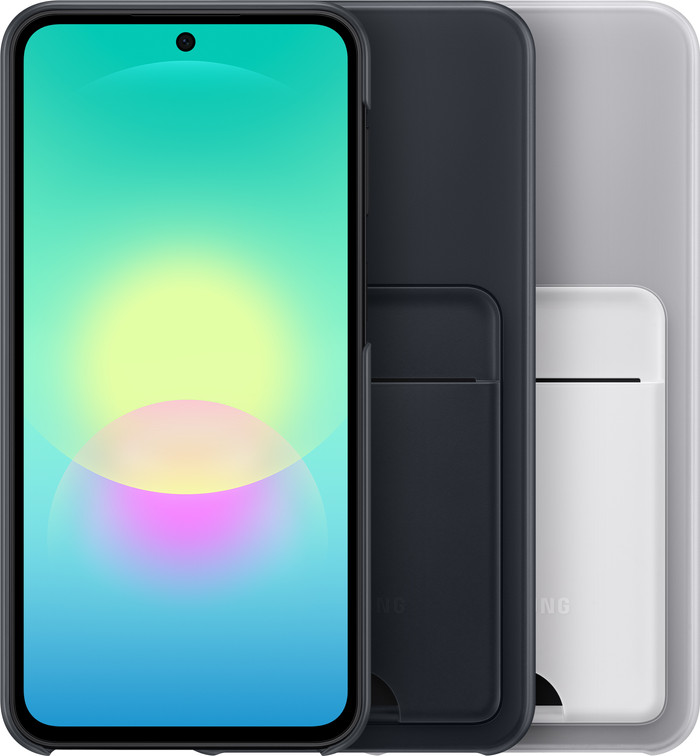 Samsung Galaxy A27 Back Cover Porte-Carte Gris avant