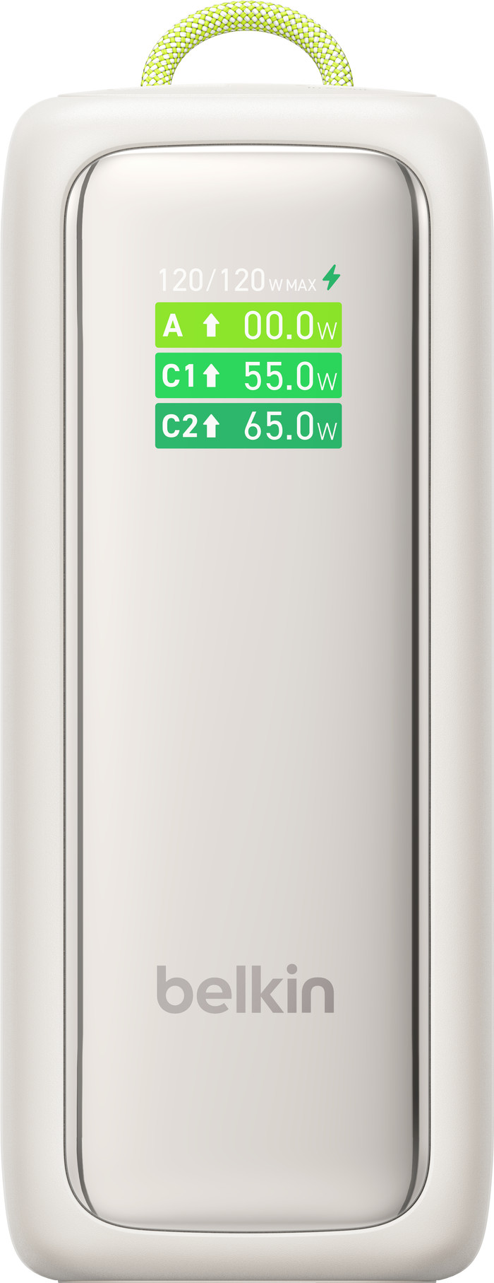 Belkin Powerbank 22.000 mAh met Snelladen 120 Watt Beige voorkant