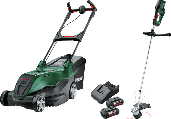 Bosch AdvancedRotak 36V-44-750 + Bosch AdvancedGrassCut 36V-33 + 4,0 Ah Accu (2x) Main Image