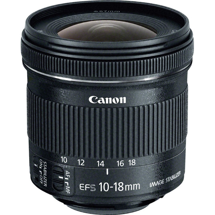 Canon EF-S 10-18mm f/4.5-5.6 IS STM + Hoya Digital Filter In bovenkant