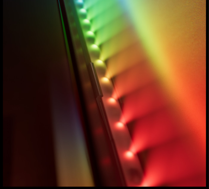 Philips Hue Play Gradient LED Strip voor 75 tot 85 inch TV product in gebruik