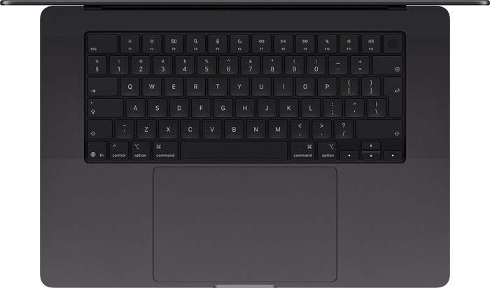 Apple MacBook Pro PROLED 16 inch M5 Pro (18 CPU / 20 GPU) 24GB/1TB Zwart QWERTY bovenkant