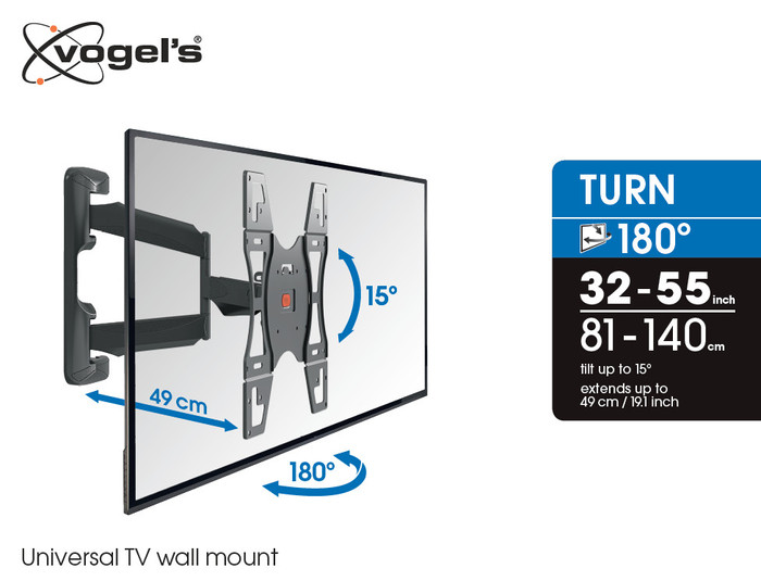 Vogel's Full-Motion TV Wall Mount visual leverancier