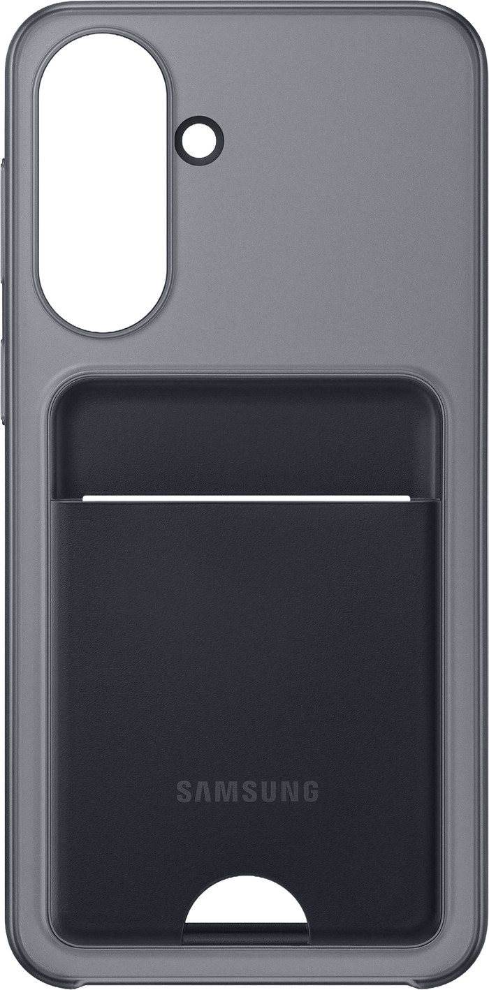 Samsung Galaxy A37 Card Slot Back Cover Zwart achterkant