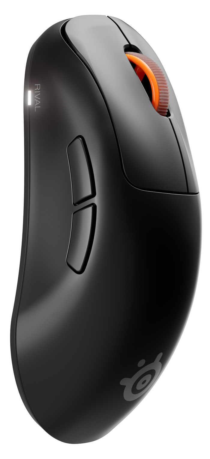 SteelSeries Rival Pro WL Draadloze Gaming Muis Zwart linkerkant
