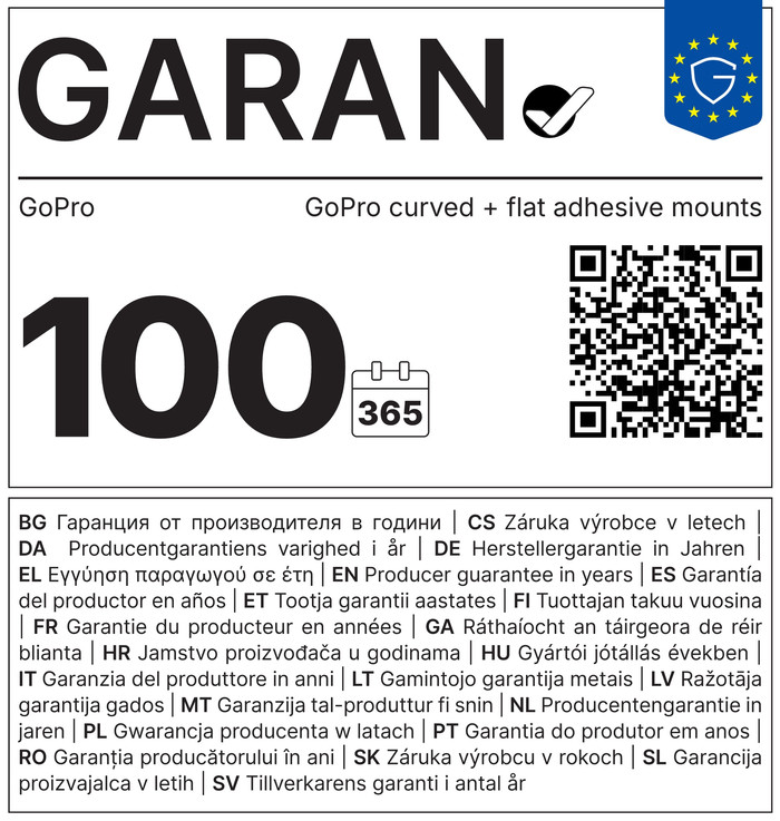 GoPro Fixations adhésives incurvées et plates