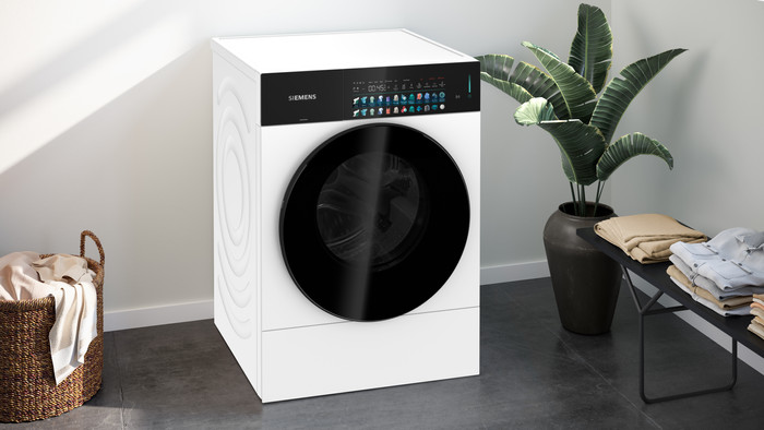 Siemens WG64F7ACNL intelligentDosing iconicEdition product in use