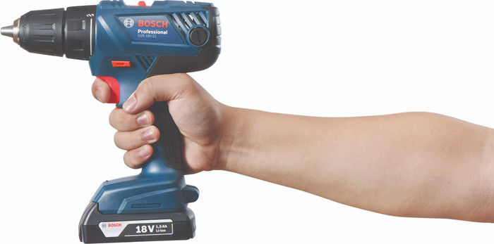 Bosch Professional GSR 18V-21 + GDR 18V-160 Set Combiné côté droit