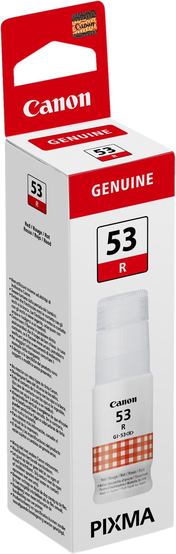 Canon GI-53 Bouteille d'Encre Rouge emballage
