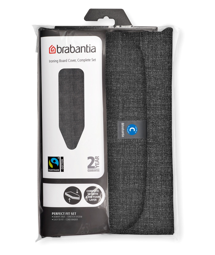 Brabantia Housse pour Planches à Repasser C, 124 x 45 cm - Denim Black emballage