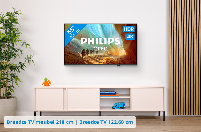 Philips QLED 55" PQS7801 (2026) visual Coolblue 1