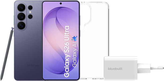 Samsung Galaxy S26 Ultra 256 Go Bleu Foncé 5G + Pack d'Accessoires de Base Main Image