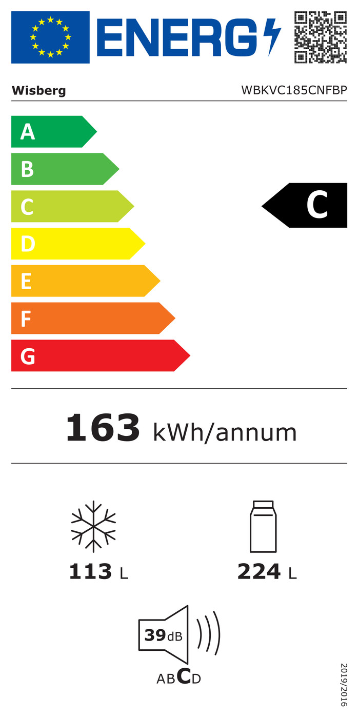 Wisberg WBKVC185CNFBP energielabel