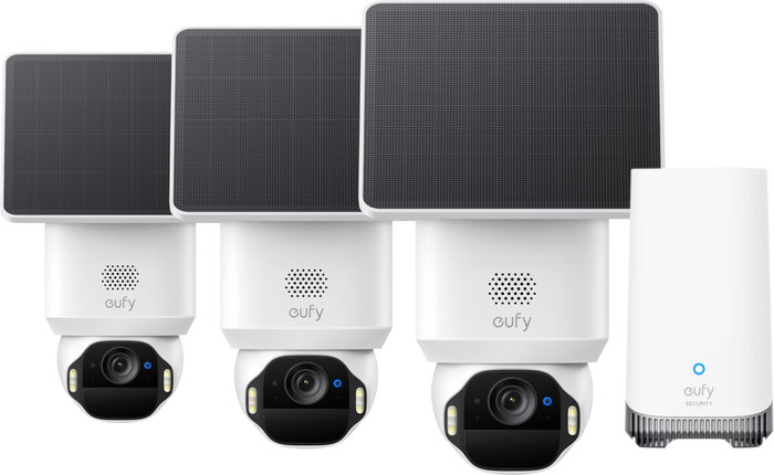 Eufy SoloCam E42 3-Pack + HomeBase 3 Main Image