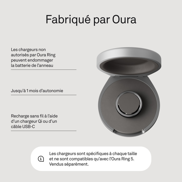Oura Ring 5 Boitier de Charge Sans Fil Taille 12 visuel fournisseur