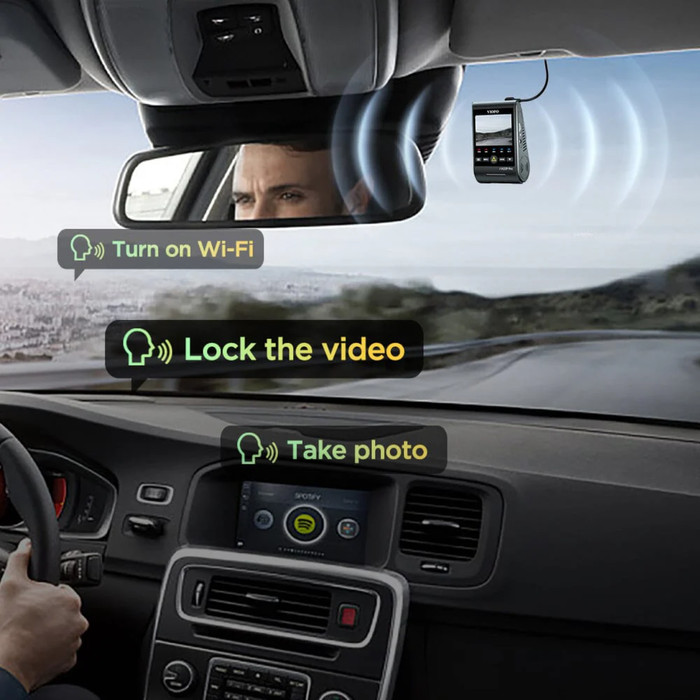 Viofo A229 Pro 3CH 4K Wifi GPS produit à l'usage