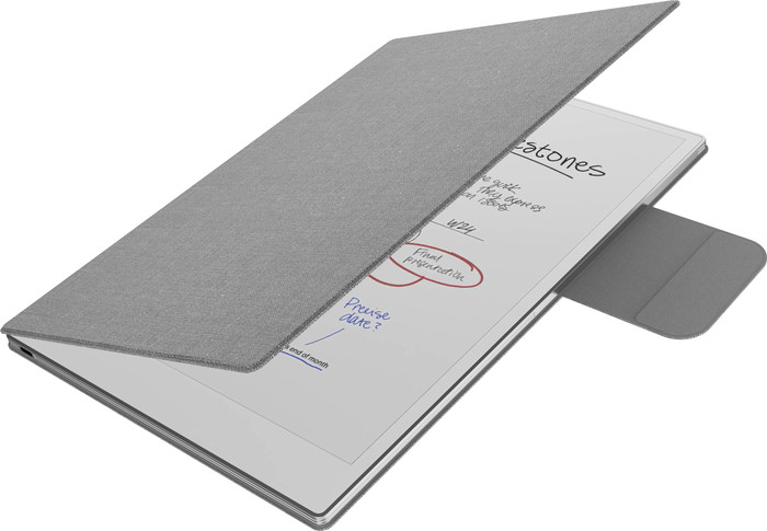 BlueBuilt reMarkable Paper Pro Book Cover Grijs detail