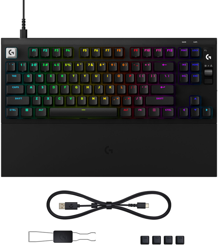 Logitech G PRO X2 RAPID TKL Gaming Toetsenbord Zwart Azerty accessoire