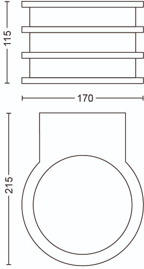 Philips Hue Lucca Wandlamp White Buiten null