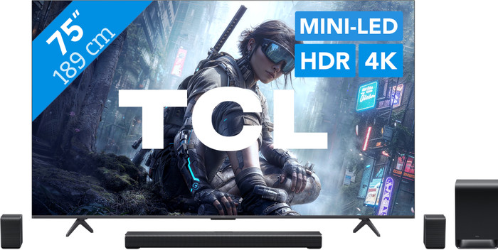 TCL QD Mini-led 75" T8D (2026) + TCL S65K Main Image
