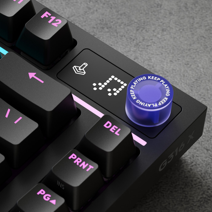 Logitech G316 X 75 Gaming Toetsenbord Zwart Azerty detail