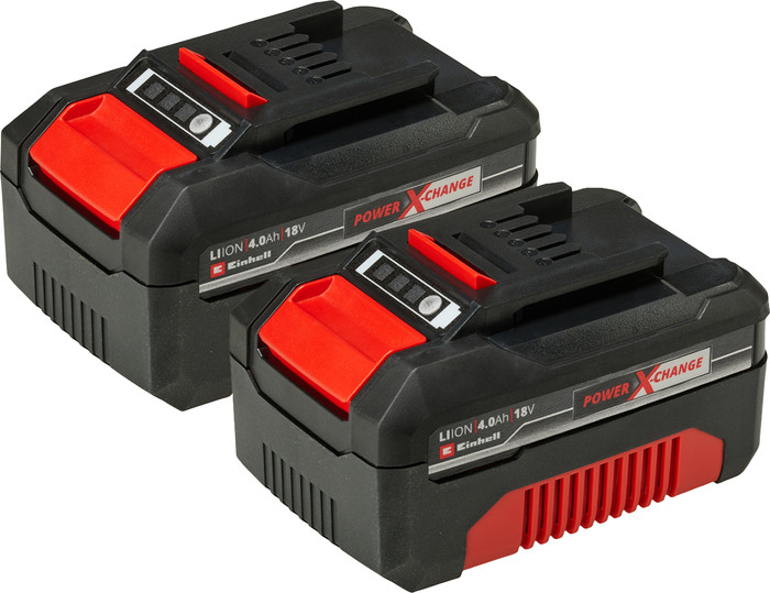Einhell 18 V/4.0 Ah Starter Kit - 2 accu's - DUO-lader - Power X-Change voorkant