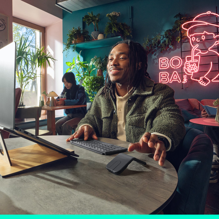 Logitech Mobi Fold Muis Grafiet visual leverancier