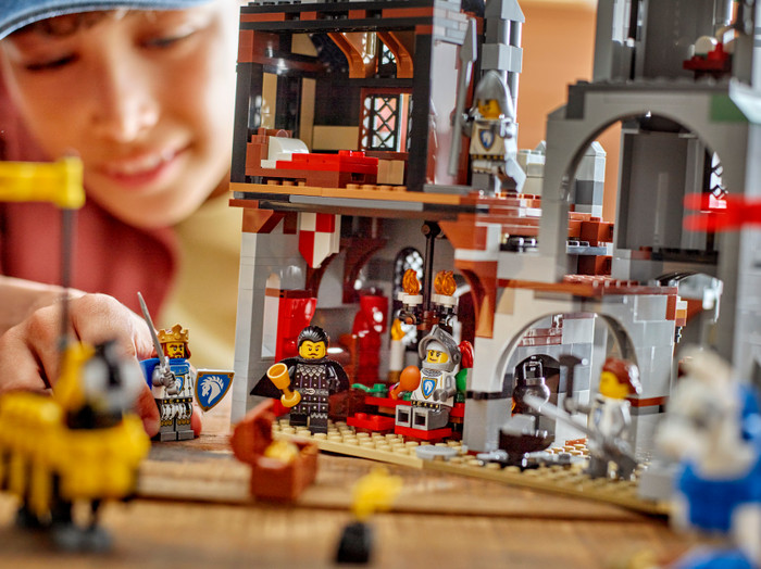 LEGO Creator 3-in-1 Medieval Horse Knight Castle 31168 product in use