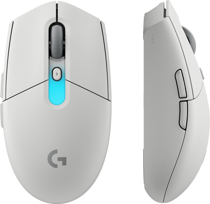 Logitech G305 X Superlight Draadloze Gaming Muis Wit voorkant