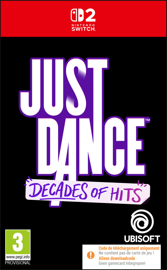 Just Dance Decades of Hits Nintendo Switch 2 verpakking