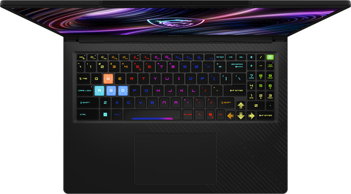MSI Raider 16 OLED HX B2WH-042BE bovenkant