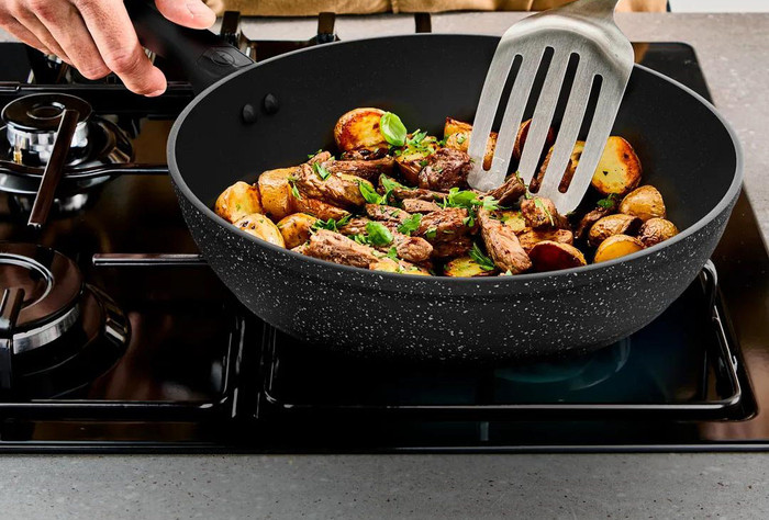 Tefal Excell'Cook Koekenpan 24 cm product in gebruik