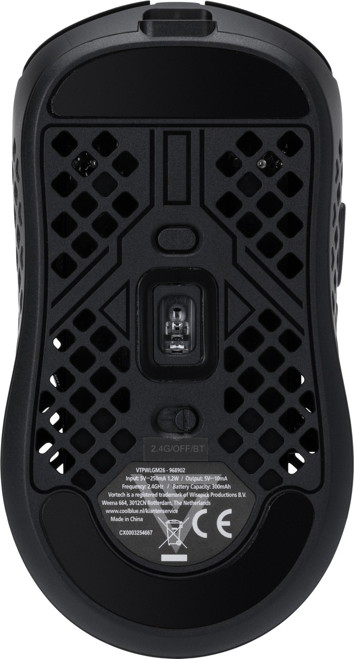 Vortech Prestige Souris Gamer Sans Fil Noir dessous