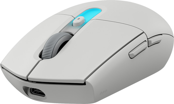 Logitech G305 X Superlight Draadloze Gaming Muis Wit linkerkant