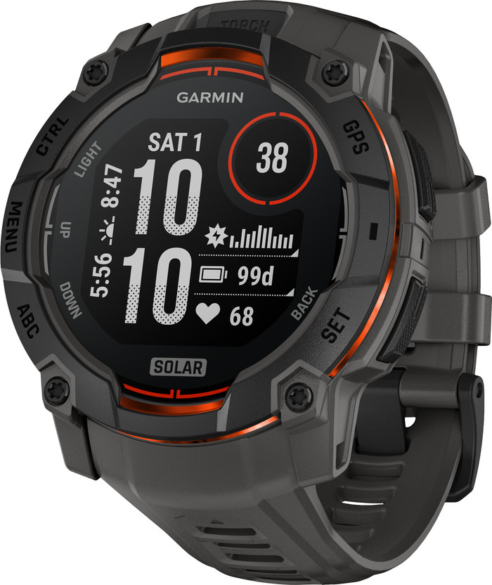 Garmin Instinct 3 Solar Black 50mm right side