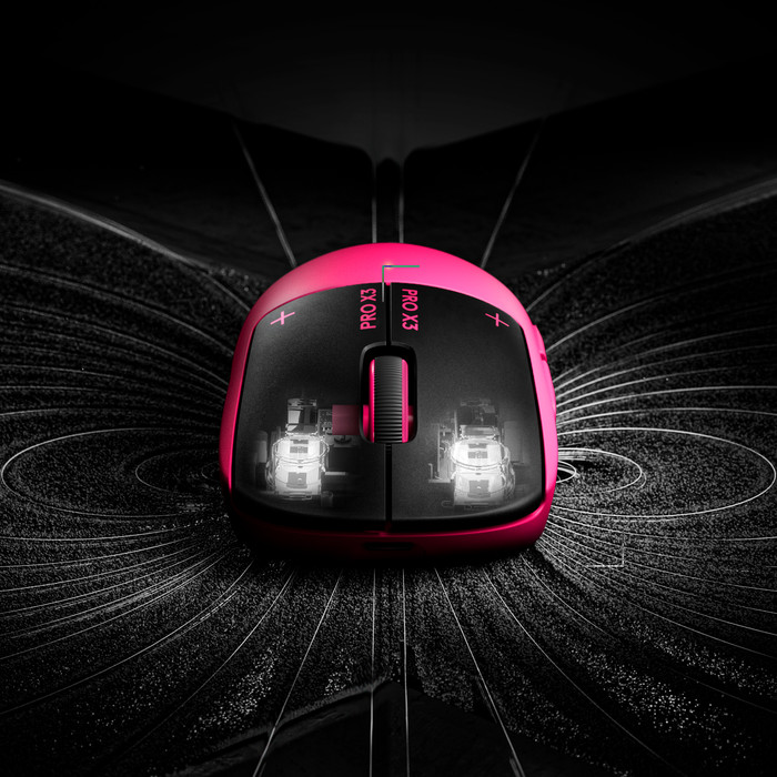 Logitech G PRO X3 SUPERSTRIKE LIGHTSPEED Roze visual leverancier