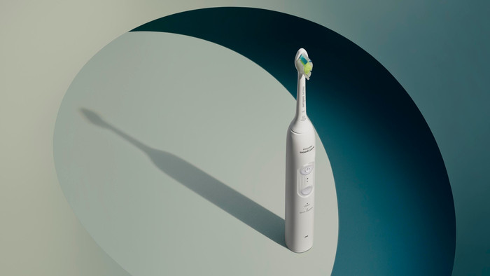Philips Sonicare 4100 Series HX4044/41 Wit product in gebruik