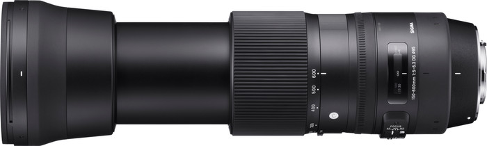 Sigma 150-600mm f/5-6.3 DG OS HSM C Nikon F + TC-1401 1.4x front