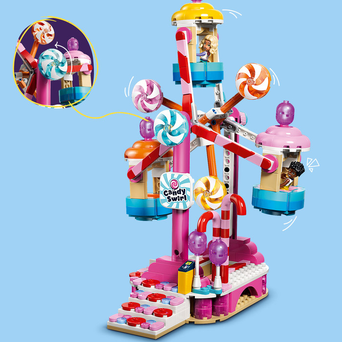 LEGO Friends Reuzenrad van Snoep en Cupcakes 42700 product in gebruik