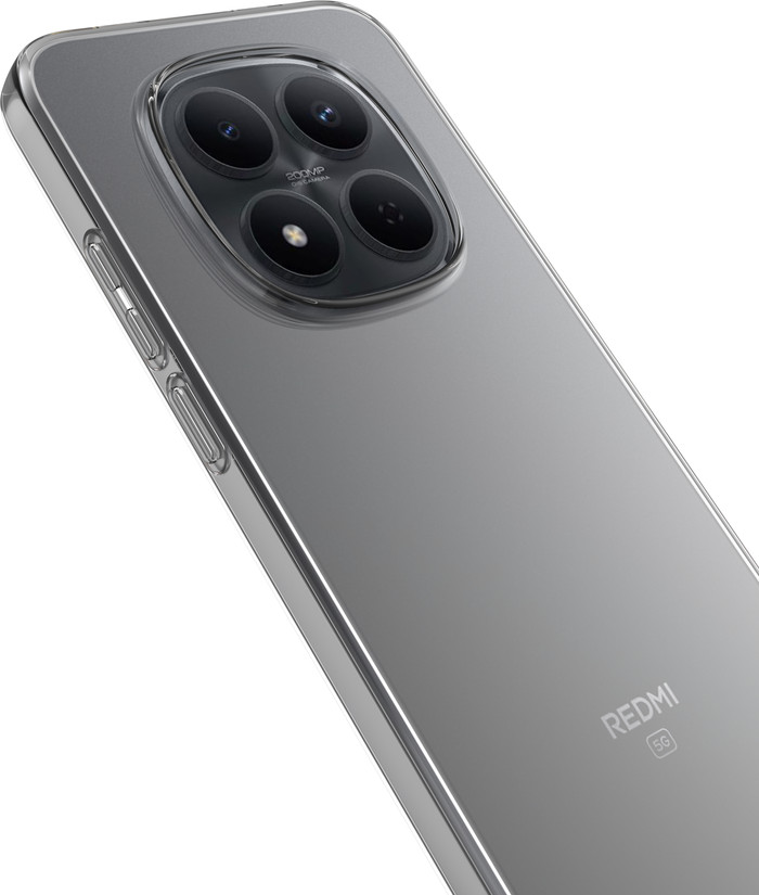 Just in Case Soft Design Xiaomi Redmi Note 15 Pro+ 5G Back Cover Transparant rechterkant